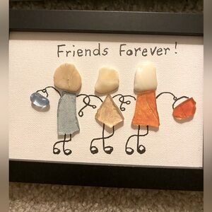 Friends Forever Pebble Art